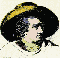 Andy Warhol's Goethe (detail)