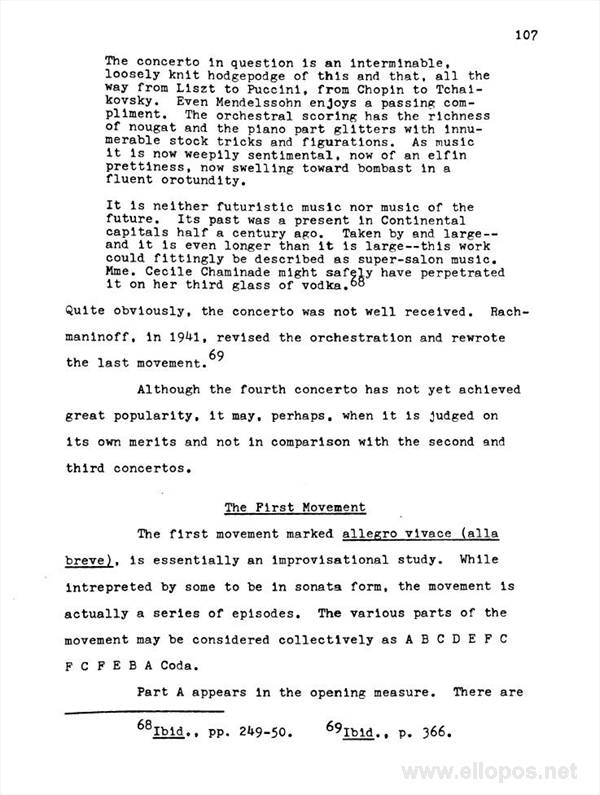 109 - G. W. Cobb, Rachmaninoff - A Descriptive Analysis of the Piano Concertos