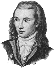 Novalis, Stahlstich von Eichens, 1845